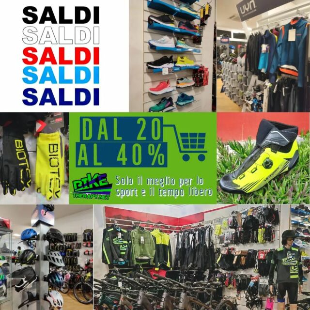 𝐒𝐀𝐋𝐃𝐈 𝐝𝐚 𝐁𝐢𝐤𝐞 𝐓𝐡𝐞𝐫𝐚𝐩𝐲 𝐏𝐞𝐠𝐨𝐥𝐚 👕👟🕶️🚴‍♀️🧤⌚ 𝐬𝐮𝐩𝐞𝐫 𝐨𝐜𝐜𝐚𝐬𝐢𝐨𝐧𝐢!

✨ 𝙎𝙘𝙤𝙣𝙩𝙞 𝙙𝙖𝙡 20 𝙖𝙡 40% 𝙨𝙪 𝙩𝙪𝙩𝙩𝙤 𝙞𝙡 𝙢𝙖𝙩𝙚𝙧𝙞𝙖𝙡𝙚 𝙞𝙣 𝙣𝙚𝙜𝙤𝙯𝙞𝙤 ✨ escluso biciclette

𝗧𝗮𝗻𝘁𝗶 𝗻𝘂𝗼𝘃𝗶 𝗮𝗿𝗿𝗶𝘃𝗶 𝗻𝗲𝗹 𝗻𝗼𝘀𝘁𝗿𝗼 𝗻𝗲𝗴𝗼𝘇𝗶𝗼 🚴🏻‍♀️👕👟 biciclette, abbigliamento, accessori, vi attendono nel nostro punto vendita in viale Kennedy.

𝗕𝗶𝗸𝗲 𝗧𝗵𝗲𝗿𝗮𝗽𝘆 𝗣𝗲𝗿𝗴𝗼𝗹𝗮 🚴‍♀️👕👟🥽 𝘀𝗼𝗹𝗼 𝗶𝗹 𝗺𝗲𝗴𝗹𝗶𝗼 𝗽𝗲𝗿 𝗹𝗼 𝘀𝗽𝗼𝗿𝘁 𝗲 𝗶𝗹 𝘁𝗲𝗺𝗽𝗼 𝗹𝗶𝗯𝗲𝗿𝗼

🟢In negozio puoi trovare biciclette da corsa, e-bike (anche da noleggiare), bici da bambino, MTB, city bike, abbigliamento, accessori, integratori, oltre l'officina meccanica specializzata.
🔵 Tante super occasioni!

🕛Questi gli orari del nostro negozio
dal lunedì al venerdì 8.30 12.30 - 15.30 19.30
sabato dalle 9 alle 12.30

📱E puoi scoprire i nostri prodotti e servizi anche sul nostro sito: https://www.biketherapy.net/

♥️Seguici su #Facebook

#marche #destinazionemarche #borghi #turismo #marcheoutdoor #bike #cicloturismo #biketourism #outdoor #mtb #Pergola #ebike #abbigliamento #shop #saldi #shoes #bicicletta #sale