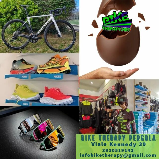 𝗗𝗲𝗻𝘁𝗿𝗼 𝗹'𝘂𝗼𝘃𝗼 𝗱𝗶 𝗣𝗮𝘀𝗾𝘂𝗮 🚴‍♀️👕👟🥽 𝘀𝗼𝗹𝗼 𝗶𝗹 𝗺𝗲𝗴𝗹𝗶𝗼 𝗽𝗲𝗿 𝗹𝗼 𝘀𝗽𝗼𝗿𝘁 𝗲 𝗶𝗹 𝘁𝗲𝗺𝗽𝗼 𝗹𝗶𝗯𝗲𝗿𝗼

🟢In negozio puoi trovare biciclette da corsa, e-bike (anche da noleggiare), bici da bambino, MTB, city bike, abbigliamento, accessori, integratori, oltre l'officina meccanica specializzata.
🔵 Tante super occasioni!

🕛Questi gli orari del nostro negozio
dal lunedì al venerdì 8.30 12.30 - 15.30 19.30
sabato dalle 9 alle 12.30 16-19
📍 Pergola _ viale Kennedy 39
📞 3930519143
📧 infobiketherapy@gmail.com

📱E puoi scoprire i nostri prodotti e servizi anche sul nostro sito: https://www.biketherapy.net/

♥️Seguici su #Facebook

#marche #destinazionemarche #borghi #turismo #marcheoutdoor #bike #cicloturismo #biketourism #outdoor #mtb #Pergola #ebike #abbigliamento #shop #saldi #shoes #bicicletta #pirelli